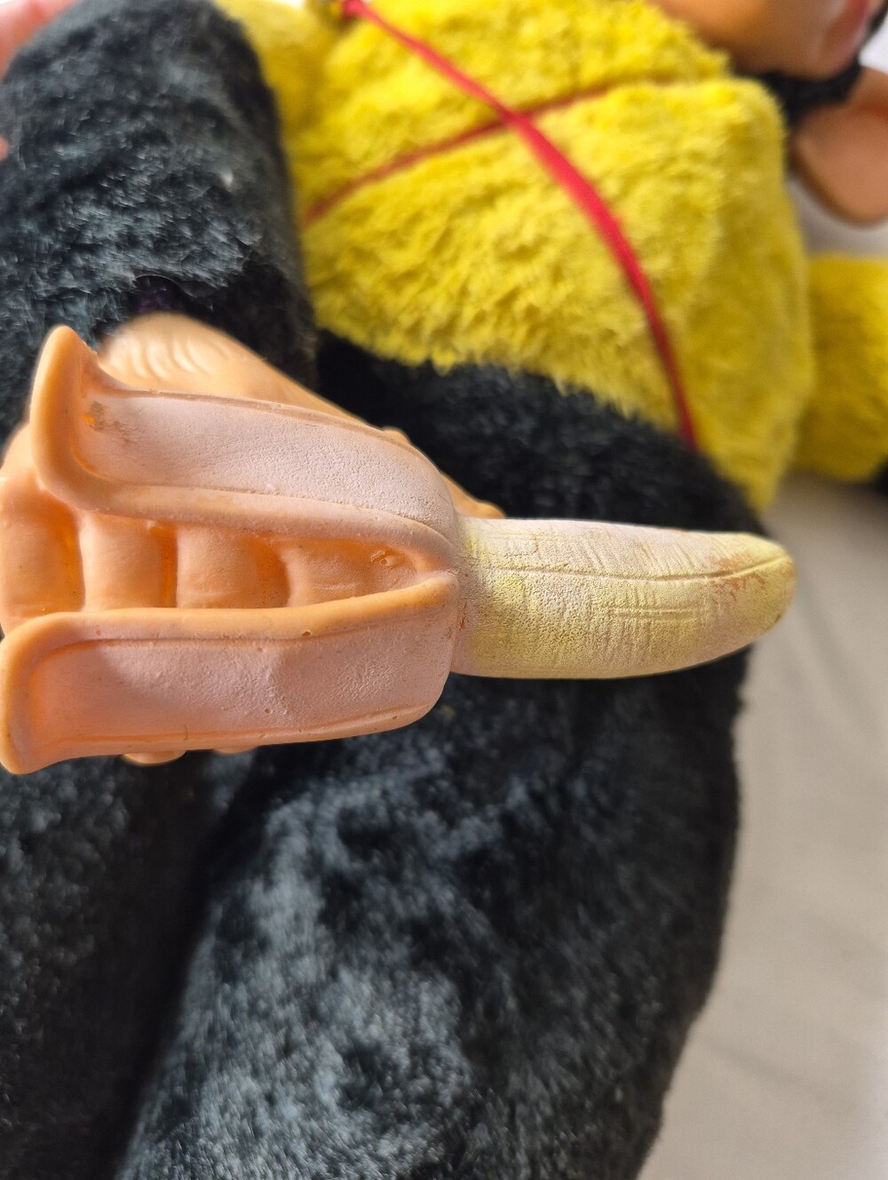 Vtg 50s Zippy Monkey Mr Bim Zip Plush Banana Toy Rubber Face Doll 16” - Picture 8 of 11